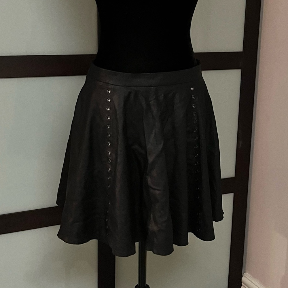 Alice + Olivia Leather Skirt